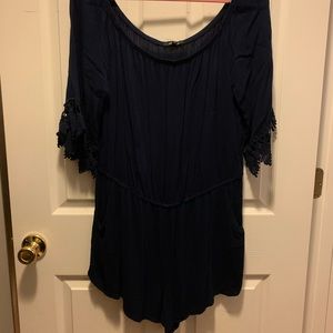 Navy blue romper